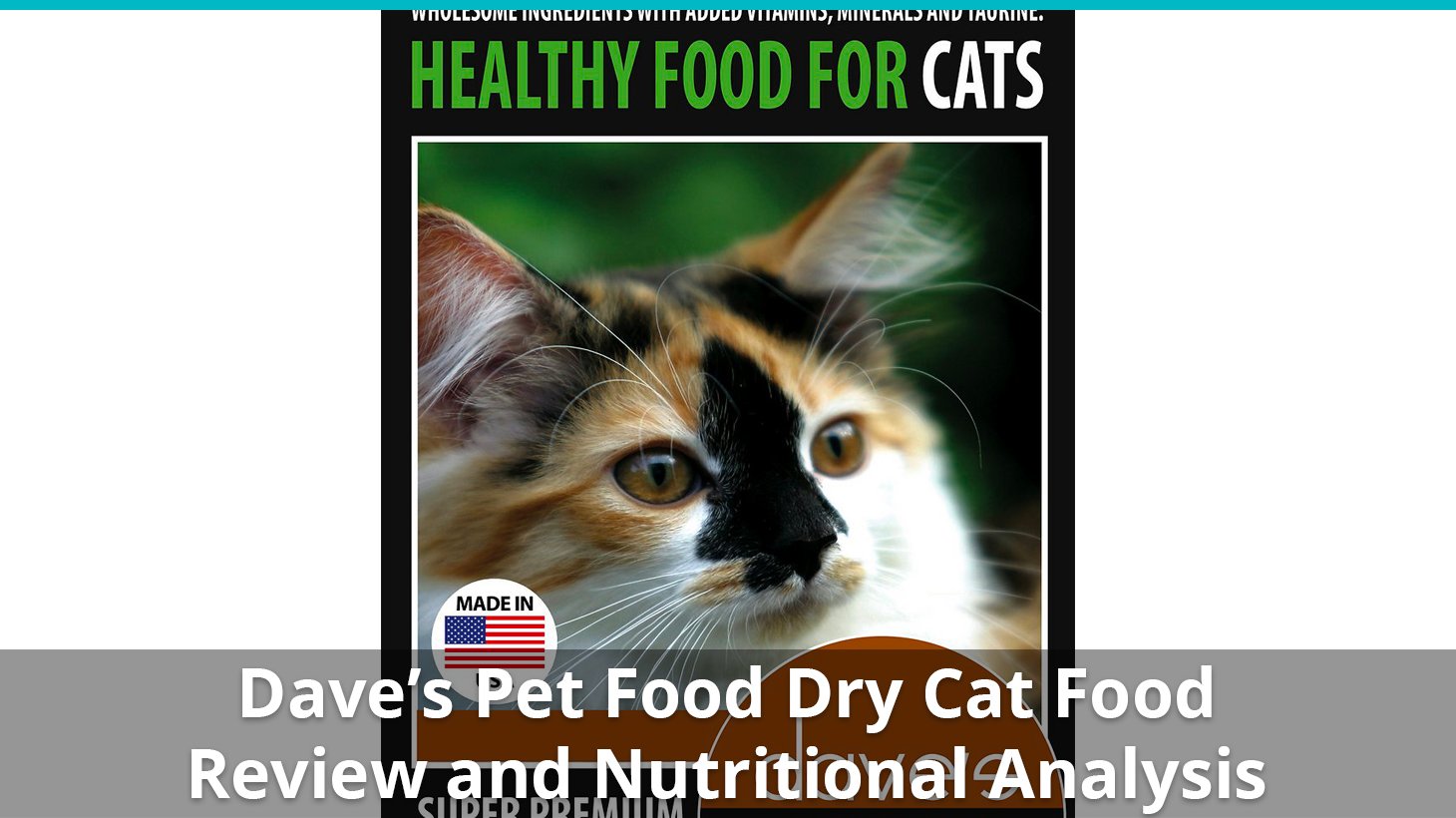 Dave's Pet Food Cat Food (Dry) Review And Analysis